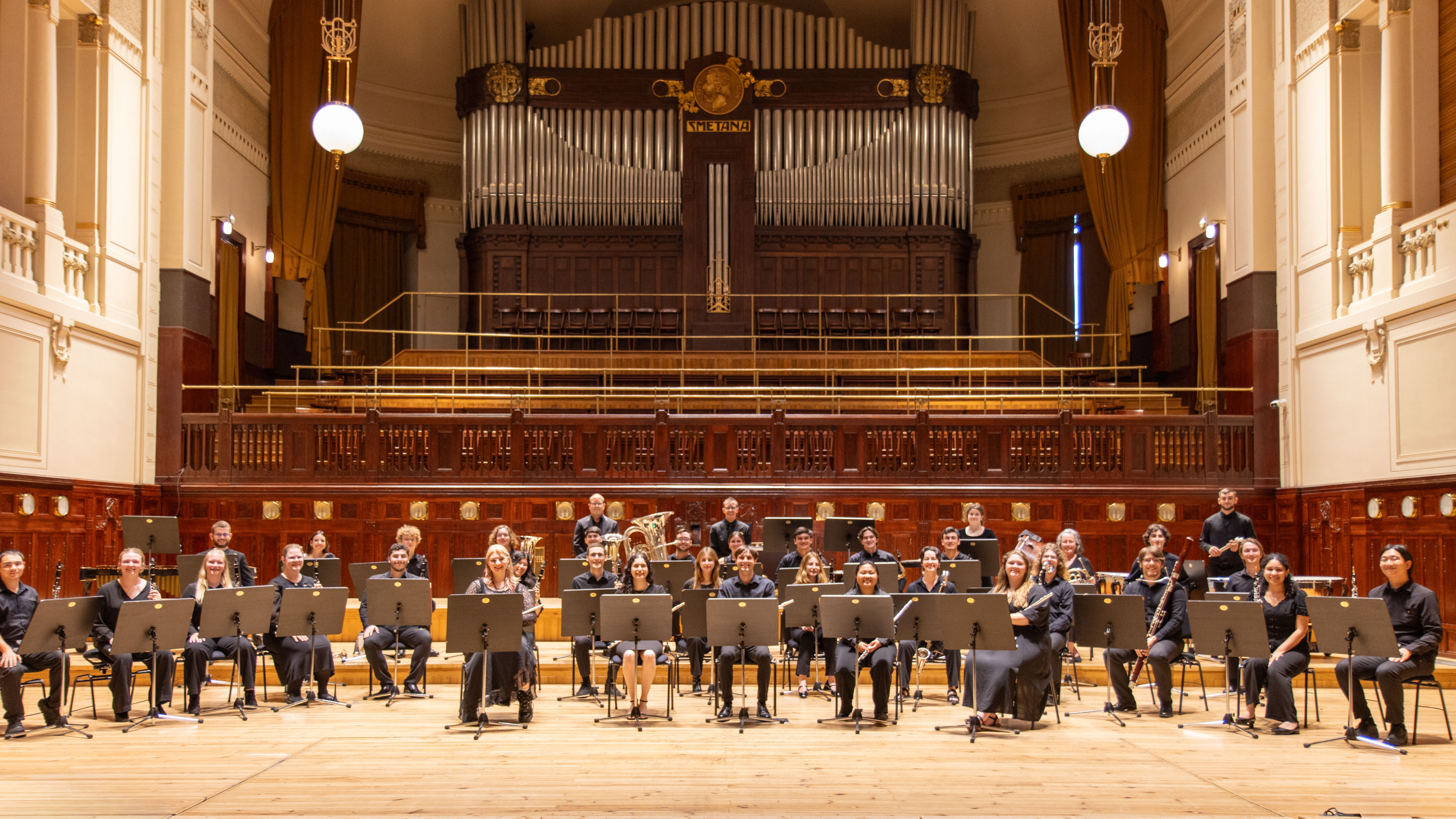 Wind Band performing in Prague