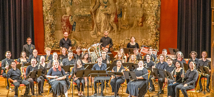 Student musicians perfoming in Munich, Germany