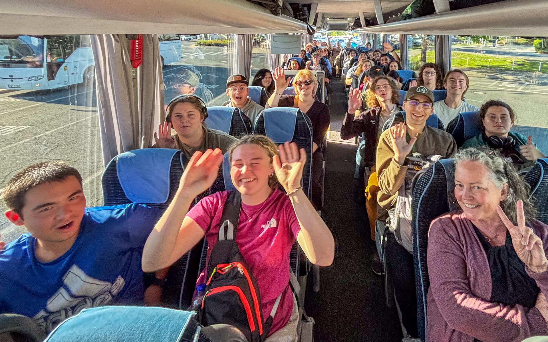 Students on bus