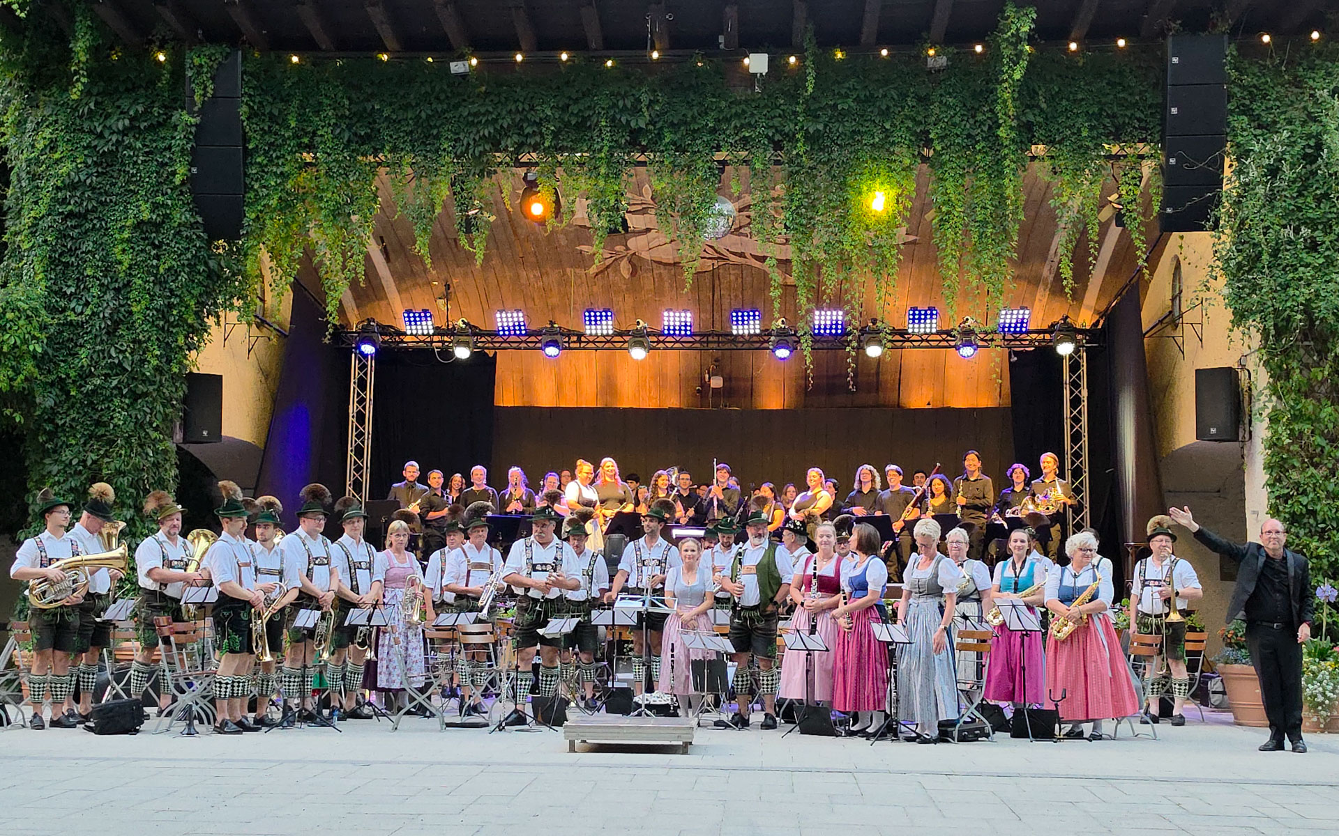 Shared concert with the Musikkapelle Garmisch