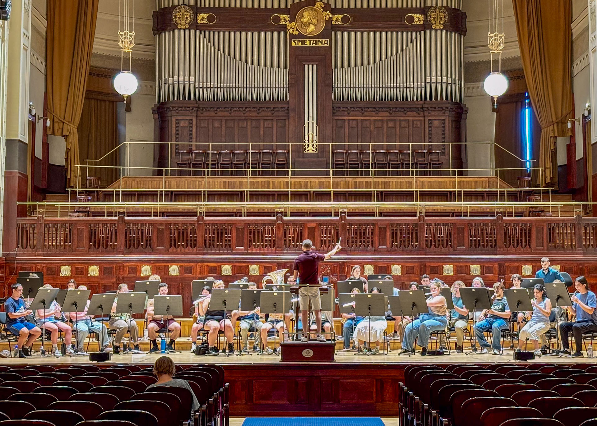 Rehearsal in Prague, Czech Republic